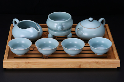 汝窑茶具套装|摄影|产品|左手书写寂寞 